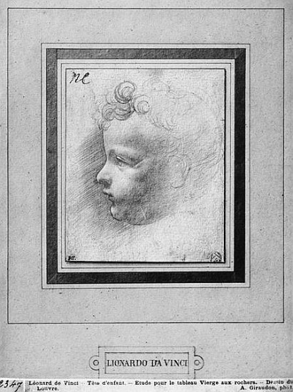 Head of a child de Leonardo da Vinci