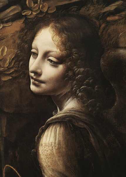 The Virgin of the Rocks (The Virgin with the Infant St. John adoring the Infant Christ accompanied b de Leonardo da Vinci