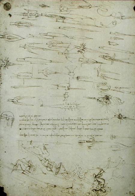 Study of Antique and Medieval Arms de Leonardo da Vinci
