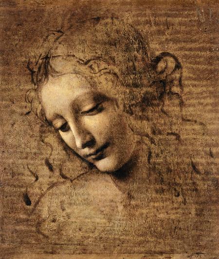Cabeza de una mujer - Leonardo da Vinci