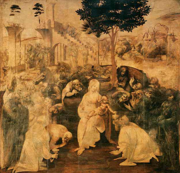 Adoration of the Magi de Leonardo da Vinci