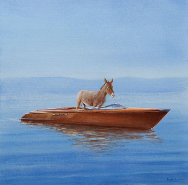 Donkey in a Riva