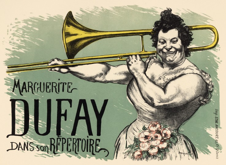 Marguerite Dufay Trombone (Poster) de Louis Anquetin