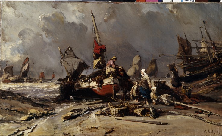 After the storm de Louis Gabriel Eugène Isabey