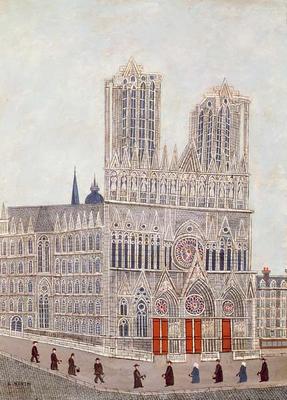 Rheims Cathedral, c.1923 (oil on canvas) de Louis Vivin