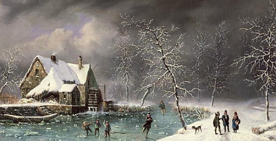 Winter Scene de Louis Claude Mallebranche