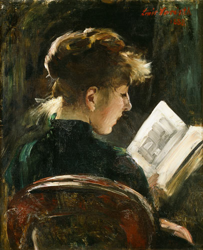 Reading girl de Lovis Corinth