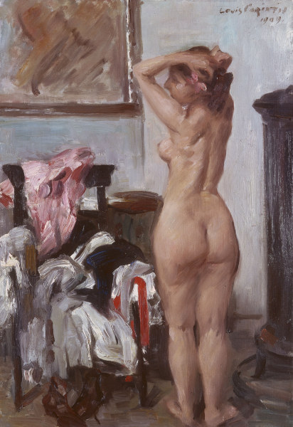 Model on her Break de Lovis Corinth