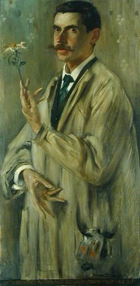 Portrait of Otto Eckmann (1865-1902) de Lovis Corinth