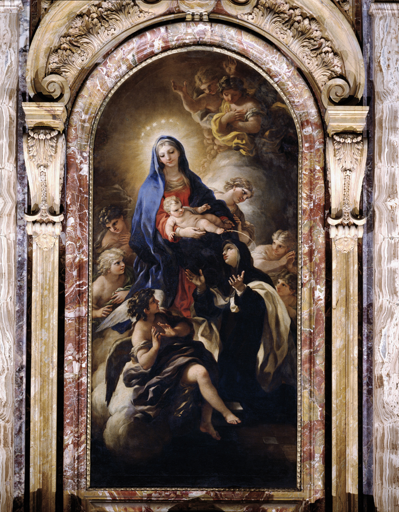 L.Giordano, Madonna u.Maria M.dei Pazzi de Luca Giordano