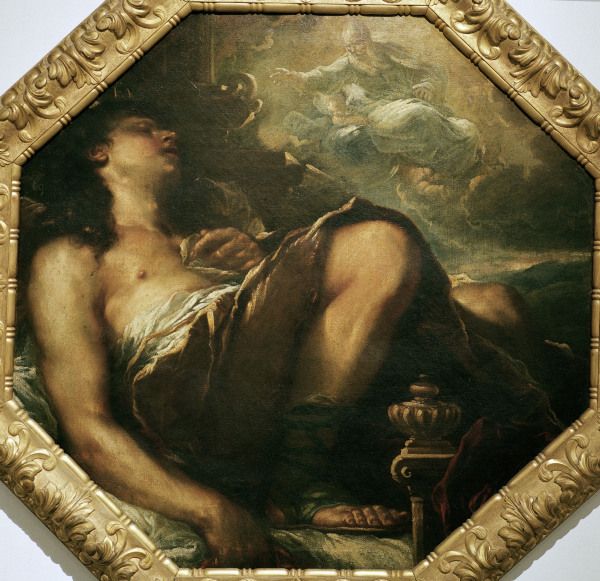 L.Giordano / Death of St. Alexis de Luca Giordano