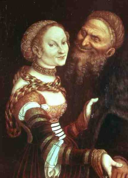 The Ill-Matched Lovers de Lucas Cranach el Viejo