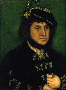Elector Johann the constant of Saxony de Lucas Cranach el Viejo