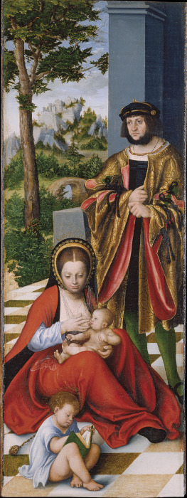 Mary Cleophas and Alphaeus (with the features of Frederick the Wise) with two of their sons de Lucas Cranach el Viejo