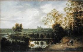 Landscape with Fisherman