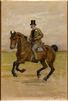 Vittorio Matteo Corcos on horseback