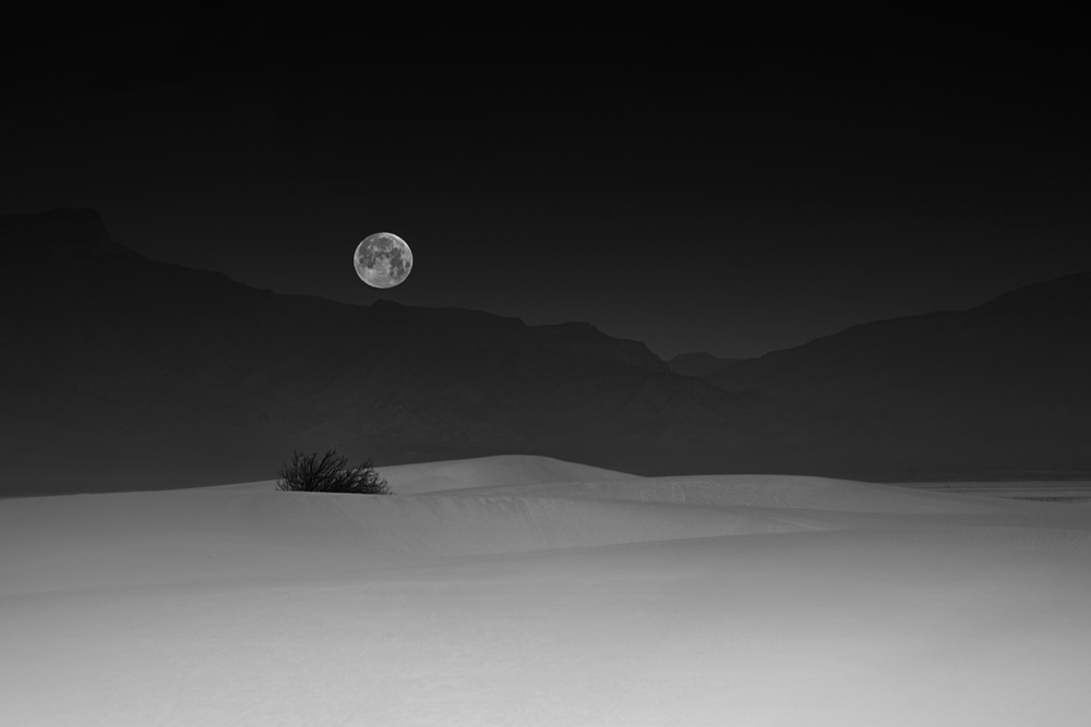 Full Moon over White Sands de Lydia Jacobs