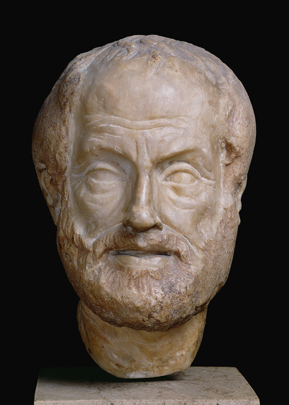 Aristotle (384-322 BC) Roman copy of a Greek original de Lysippos