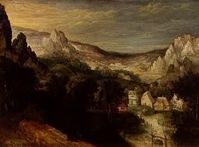 Mountain landscape. de Maerten van Valckenborch