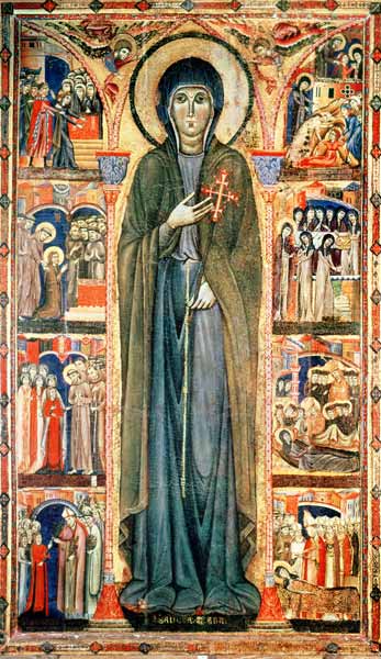 St. Clare with Scenes from her Life de Maestro di Santa Chiara (fl.1315-30)