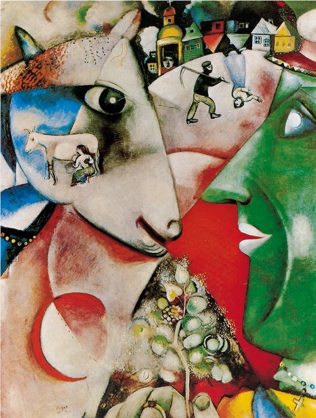 Titulo de la imágen Marc Chagall - El pueblo y yo - Poster