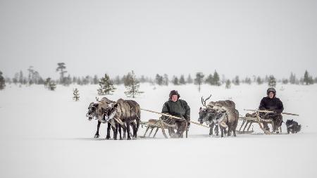 Semjon and Kolya on travel