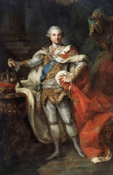 Portrait of Stanislaw II August Poniatowski, King and Grand Duke of the Polish-Lithuanian Commonweal de Marceli Bacciarelli