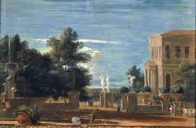 M.Ricci / Park of a Villa / c.1720