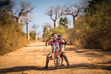 Fun among baobabs