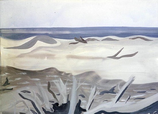 La Plage du Grand Radeau, 1987 (gouache on paper)  de Marie  Hugo