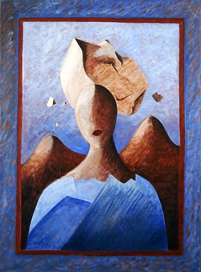 Ourao Poulis, 1994 (oil on paper)  de Marie  Hugo
