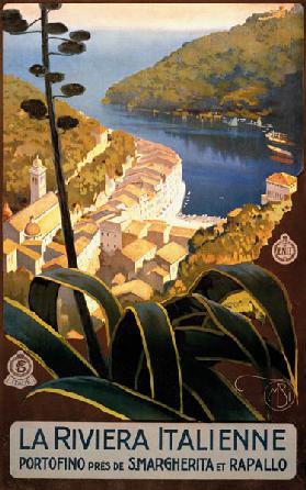 La Riviera Italienne Travel Poster