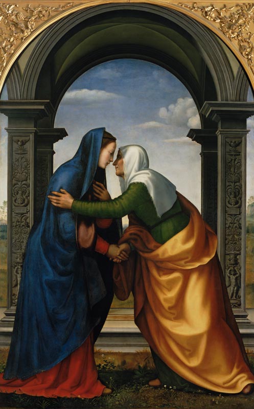The Visitation of St. Elizabeth to the Virgin Mary de Mariotto di Bigio Albertinelli
