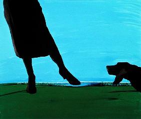 First Encounter, 1997 (acrylic on canvas) 