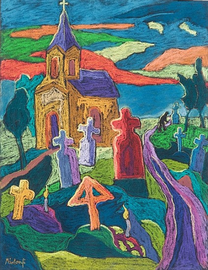 Day of the Dead, 2006 (pastel on paper)  de Marta  Martonfi-Benke