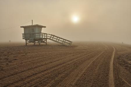 Fog on the beach - Santa Monica