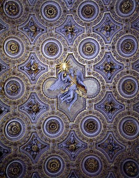 View of coffered barrel vault de Martino Ferrabosco