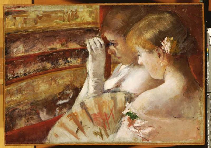 In der Theaterloge. de Mary Cassatt