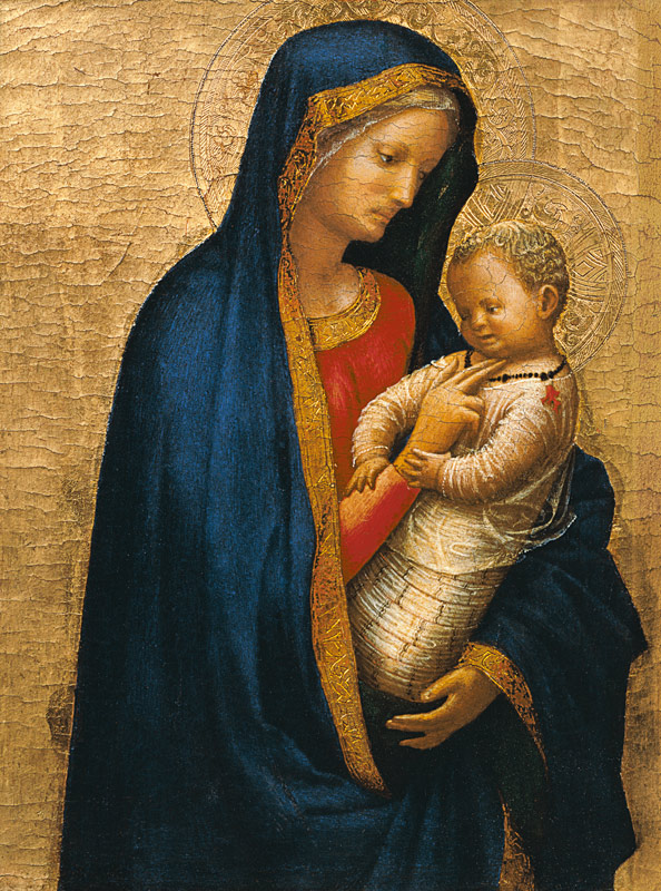 Madonna Casini (tempera & gold leaf on panel) de Masaccio