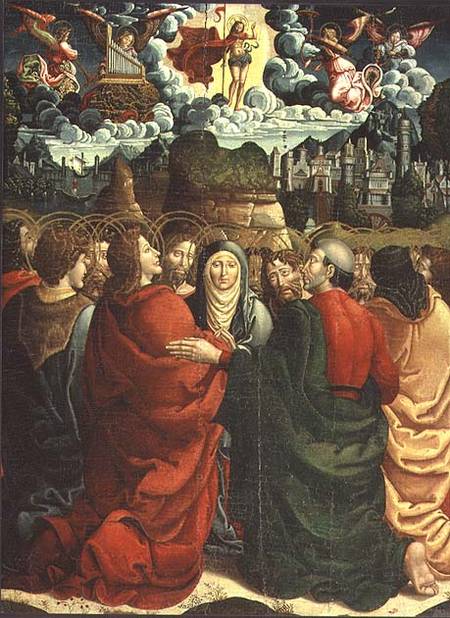 The Ascension (tempera on panel) de Master of Sigena