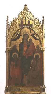 Madonna and Child with Saints (tempera on panel)