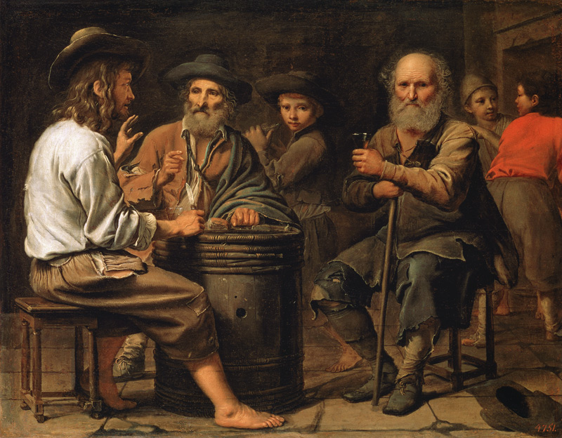 Peasants in a Tavern de Mathieu Le Nain