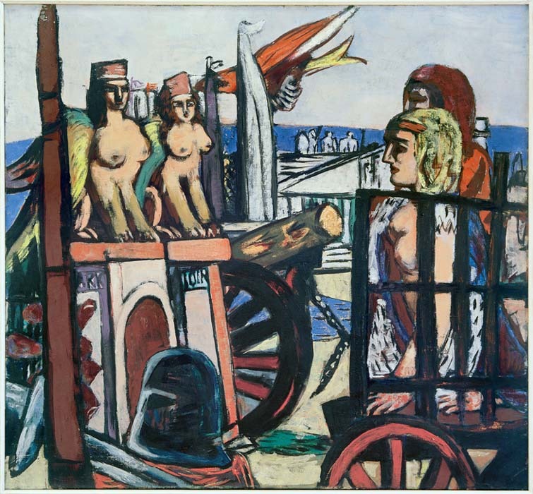 Abtransport der Sphinxe de Max Beckmann