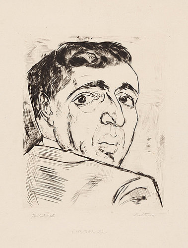 Portrait I. B. Neumann. 1919 (H. 154 II A) de Max Beckmann