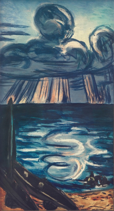 Sea with a large cloud de Max Beckmann