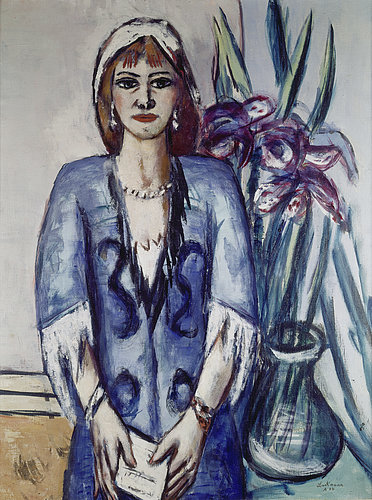 Quappi in blue. 1944 de Max Beckmann