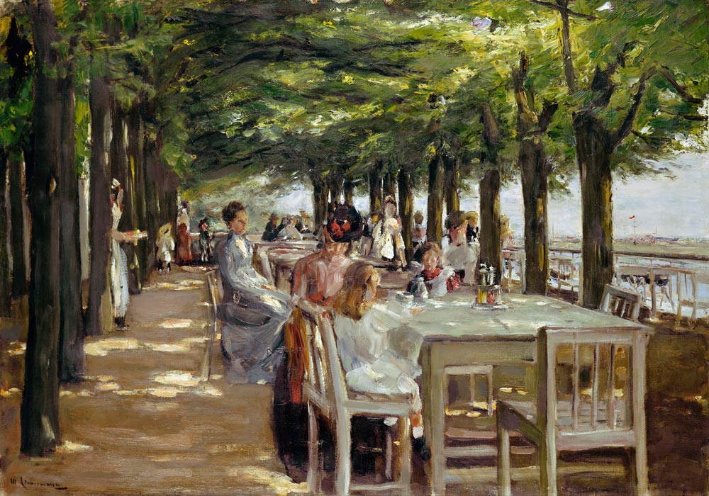 Restaurante Jacobo en Nienstedten cerca de Elbe de Max Liebermann