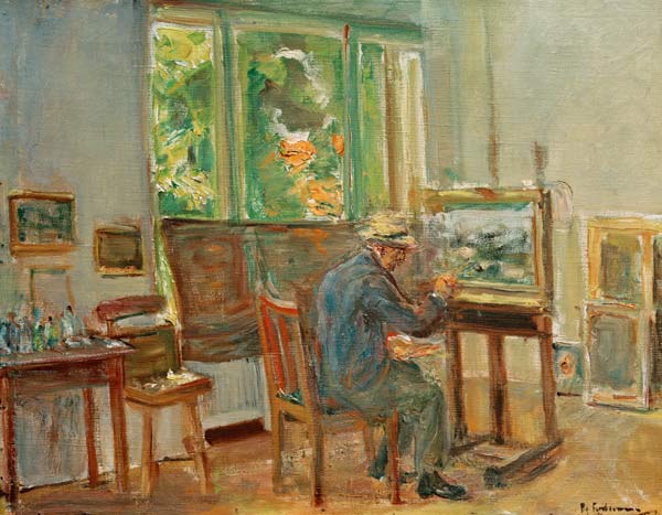 the artist in his studio at Wannsee de Max Liebermann