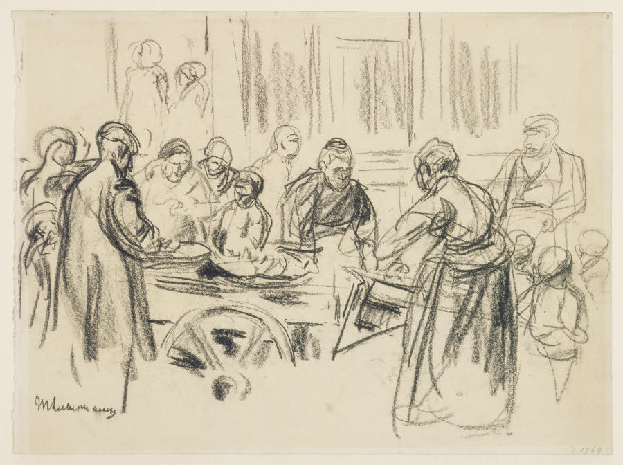 Studie zur Judengasse Amsterdam de Max Liebermann