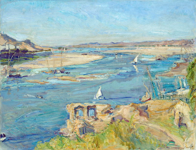 The Nil at Assuan de Max Slevogt